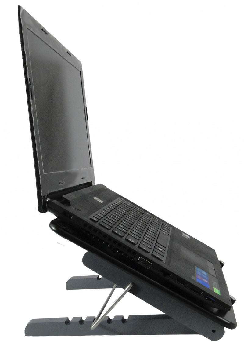 HOMEROOTS Black Adjustable Five Level Ergonomic Laptop Stand - Office Comfort HQ